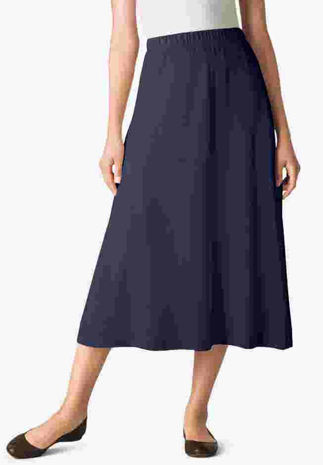 7-Day Knit A-Line Skirt image number 0