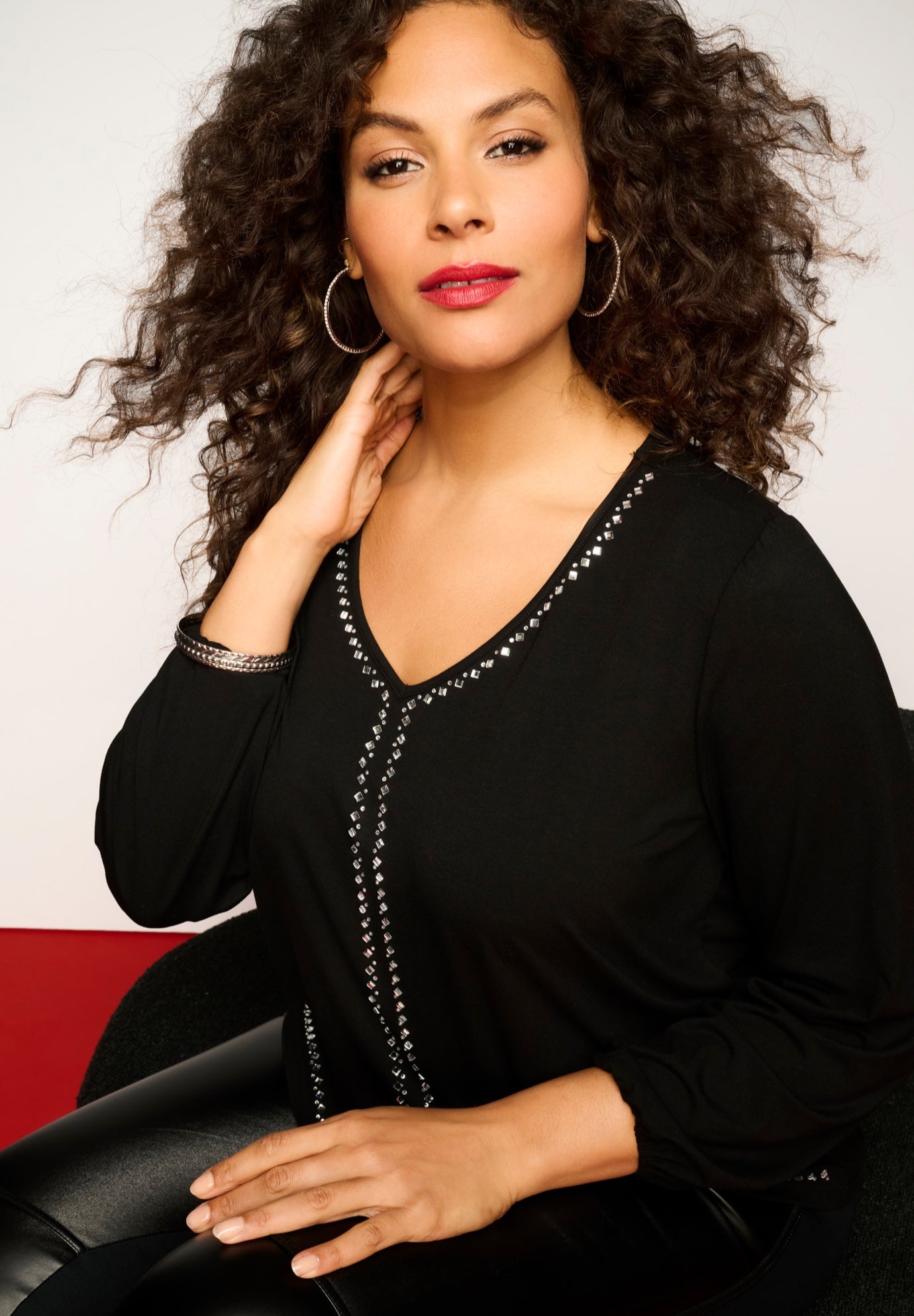 Ultra Drape Embellished Tunic image number 1