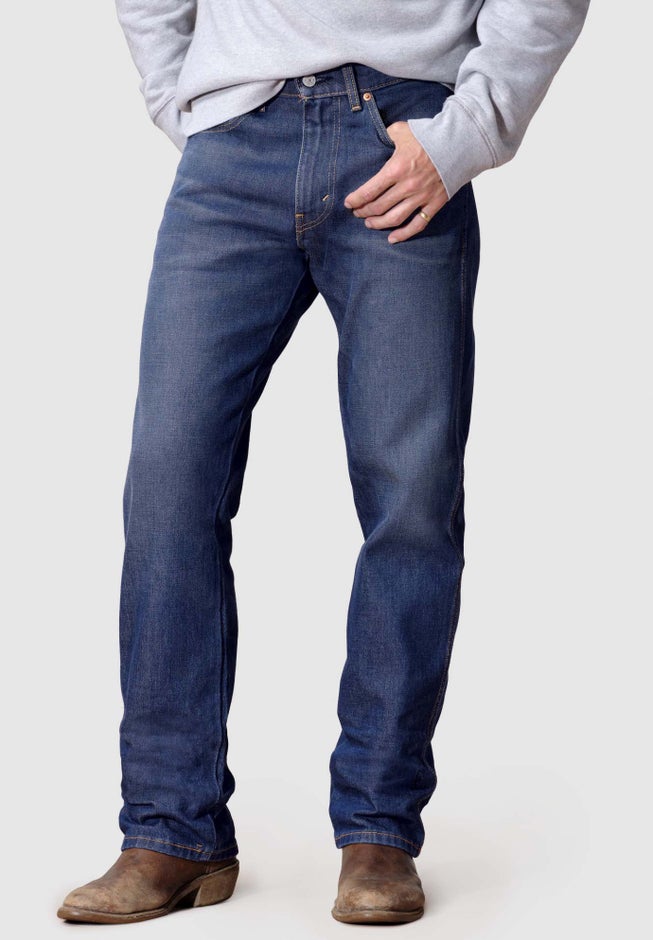 Straight Leg Western Jeans image number null