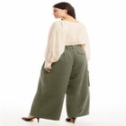 High-Rise Wide-Leg Cargo Pants image number null