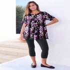 Plus Size Ultimate Cotton Crewneck Short Sleeve Swing Tee image number null