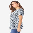 Plus Size Ultimate Cotton Crewneck Short Sleeve Swing Tee image number null