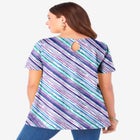 Plus Size Ultimate Cotton Crewneck Short Sleeve Swing Tee image number null