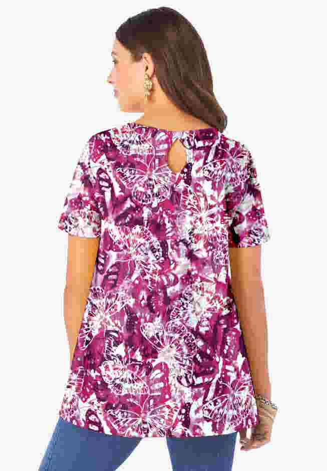 Ultimate Swing Tee with Keyhole Back image number 1