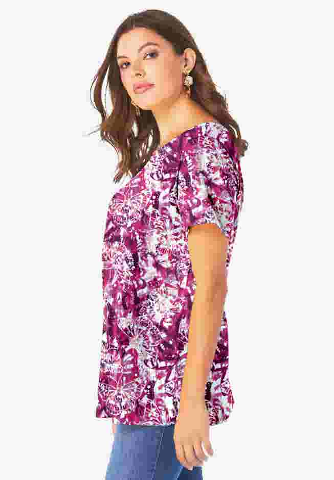 Ultimate Swing Tee with Keyhole Back image number 2