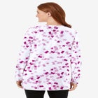 Perfect Printed Long-Sleeve Crewneck Tunic image number null