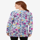 Perfect Printed Long-Sleeve Crewneck Tunic image number 1