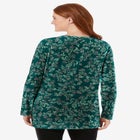 Perfect Printed Long-Sleeve Crewneck Tunic image number 1