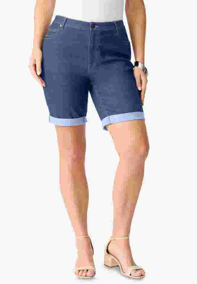 Plus Size Classic Stretch Cuffed Short image number 0