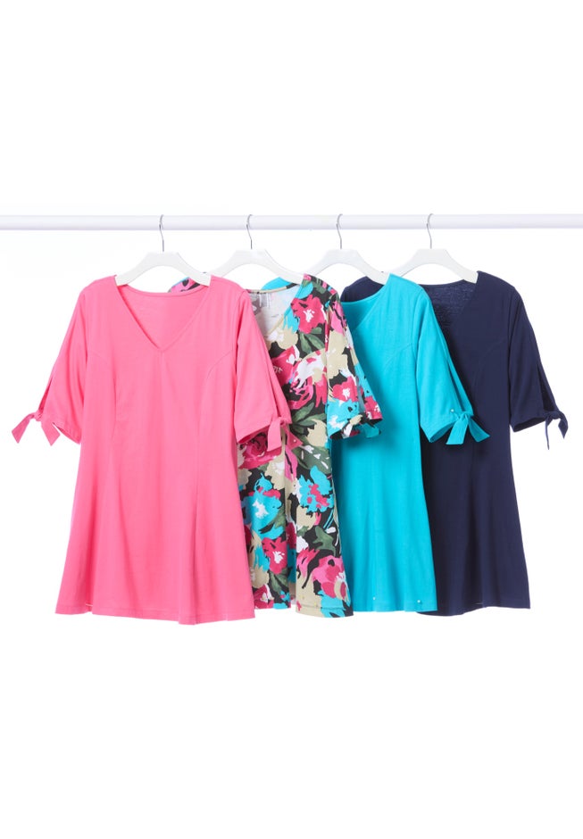 Elbow Tie-Sleeve Tunic image number 3