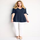 Elbow Tie-Sleeve Tunic image number 0