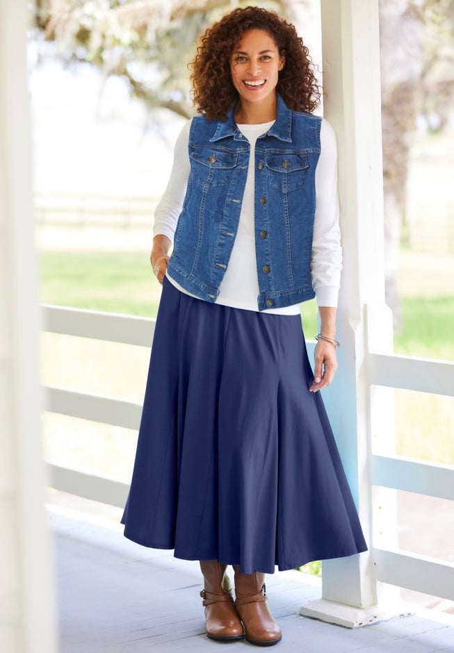 Stretch Denim Vest image number 7