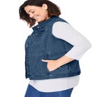 Stretch Denim Vest image number null