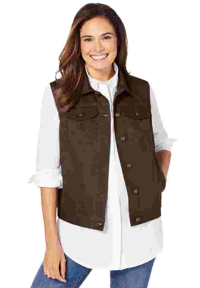 Stretch Denim Vest image number 0