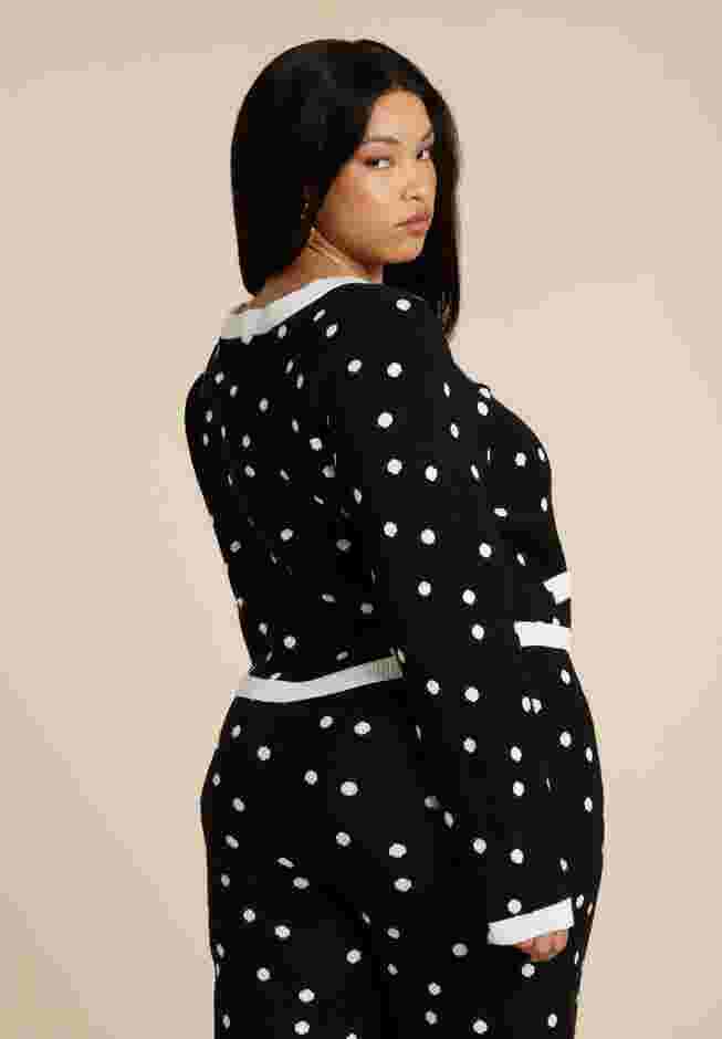 Cropped Intarsia Knit Jacket image number 1