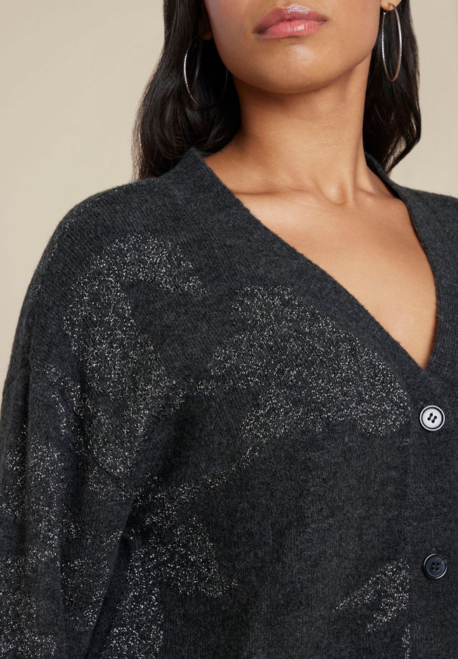 Intarsia Long Cardigan image number 3