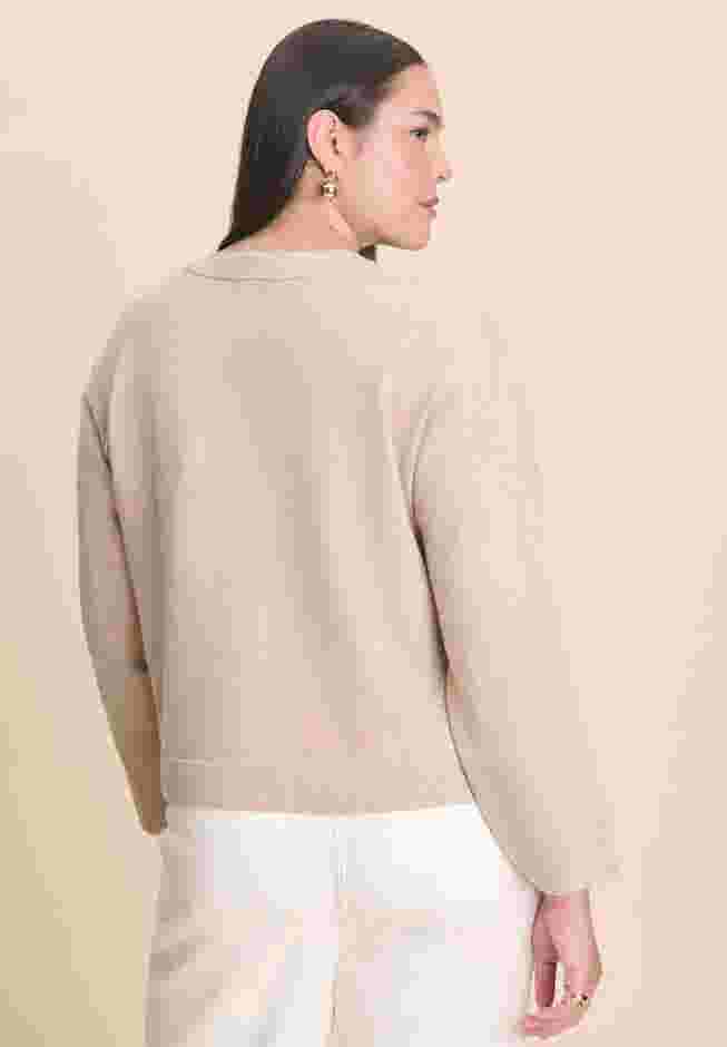 Wide Sleeve Cardigan With Pockets image number 1