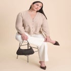 Wide Sleeve Cardigan With Pockets image number null