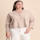 Wide Sleeve Cardigan With Pockets image number null