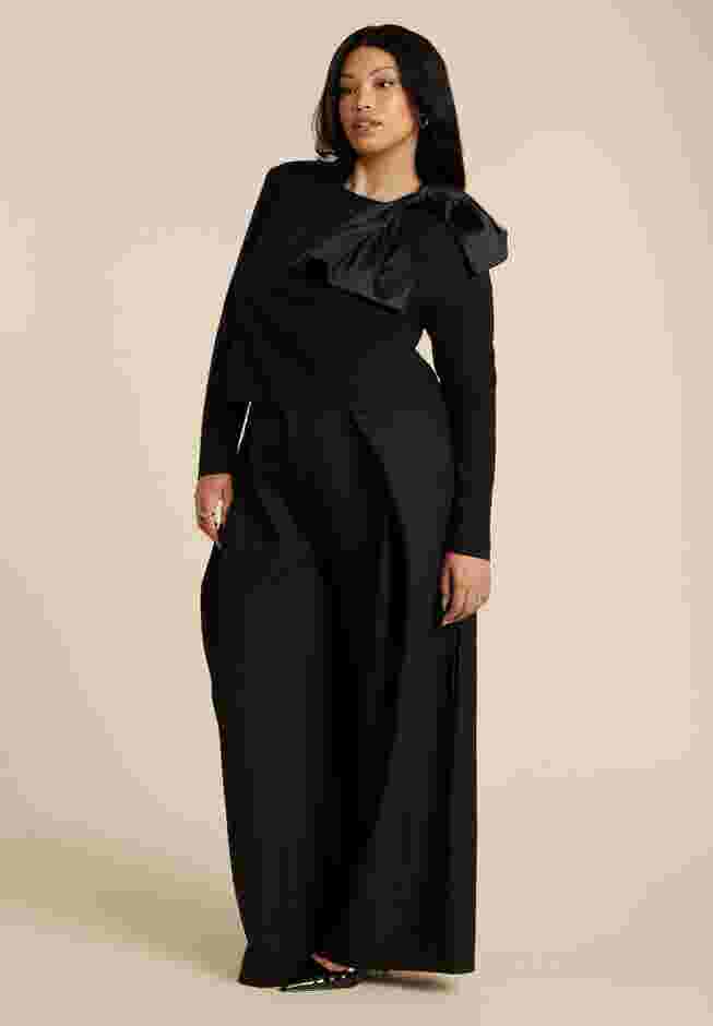 Strong Shoulder Top With Bow image number 4