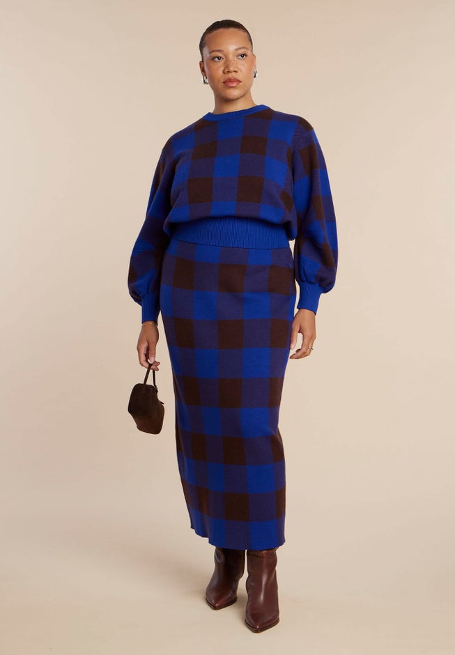 Intarsia Sweater Skirt image number 2