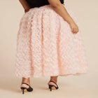 Textured Ruffle Maxi Full Skirt image number null