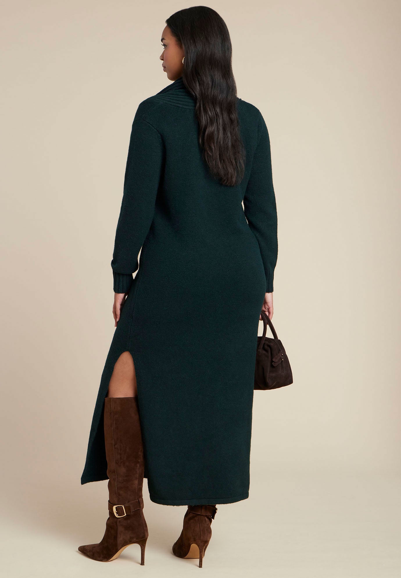 Cowl Sweater Dress image number 1