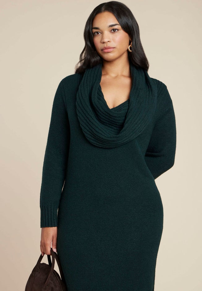 Cowl Sweater Dress image number 2