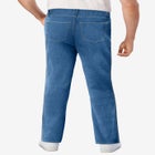 Lightweight Comfort Side-Elastic 5-Pocket Jeans image number null