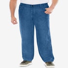 Lightweight Comfort Side-Elastic 5-Pocket Jeans image number null