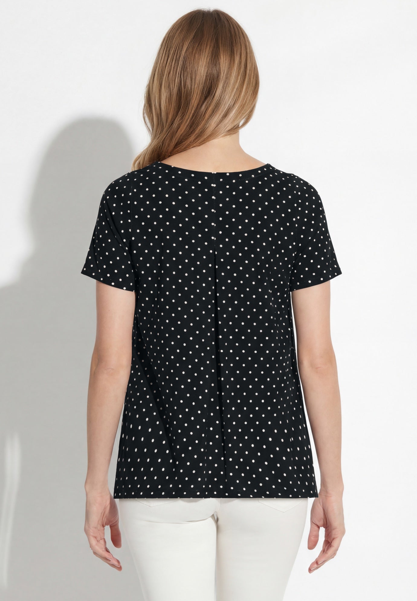 Stretch Cotton Trapeze Tee image number 1