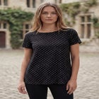 Stretch Cotton Trapeze Tee image number null