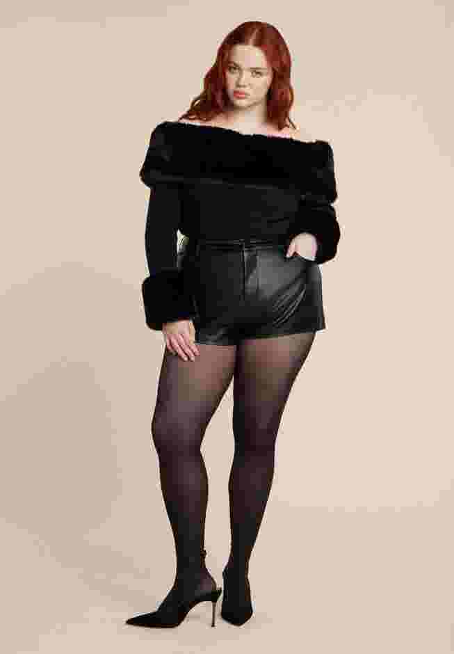 Mini Faux Leather Short image number 0