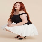 Contrast Tutu Mini Dress image number null