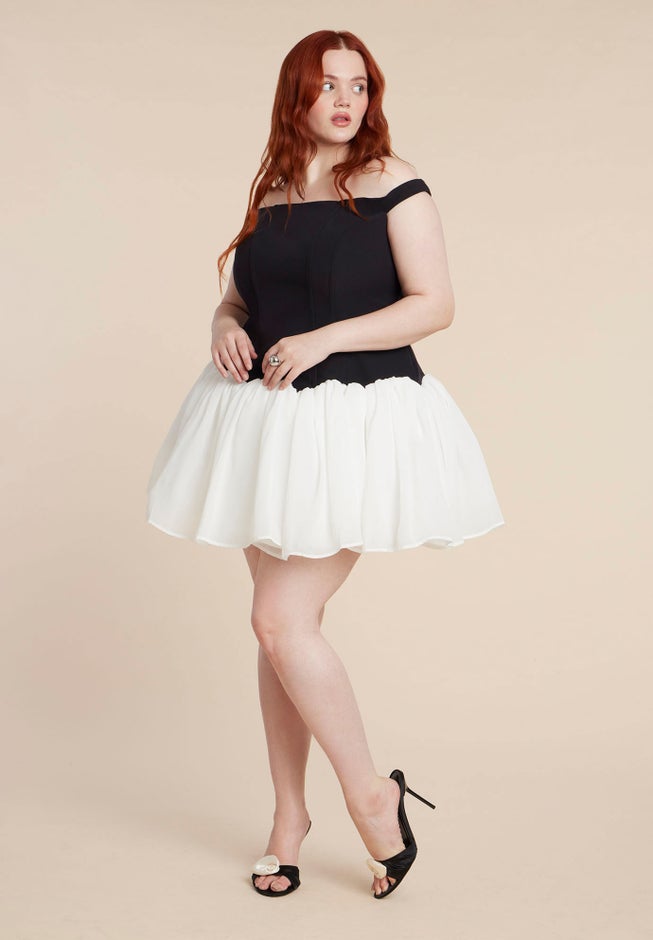 Contrast Tutu Mini Dress image number 5