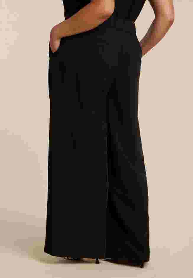 Wide Leg Trouser With Zipper Detail image number 5