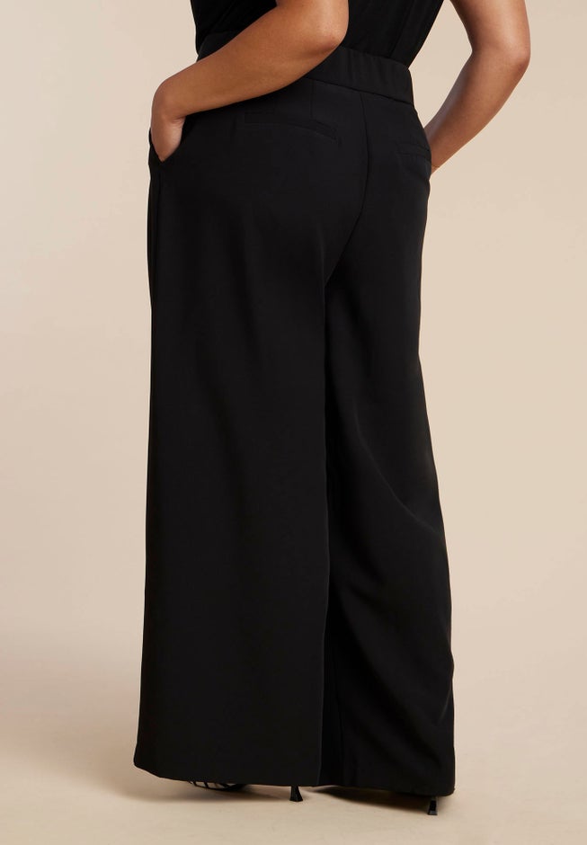 Wide Leg Trouser With Zipper Detail image number 5