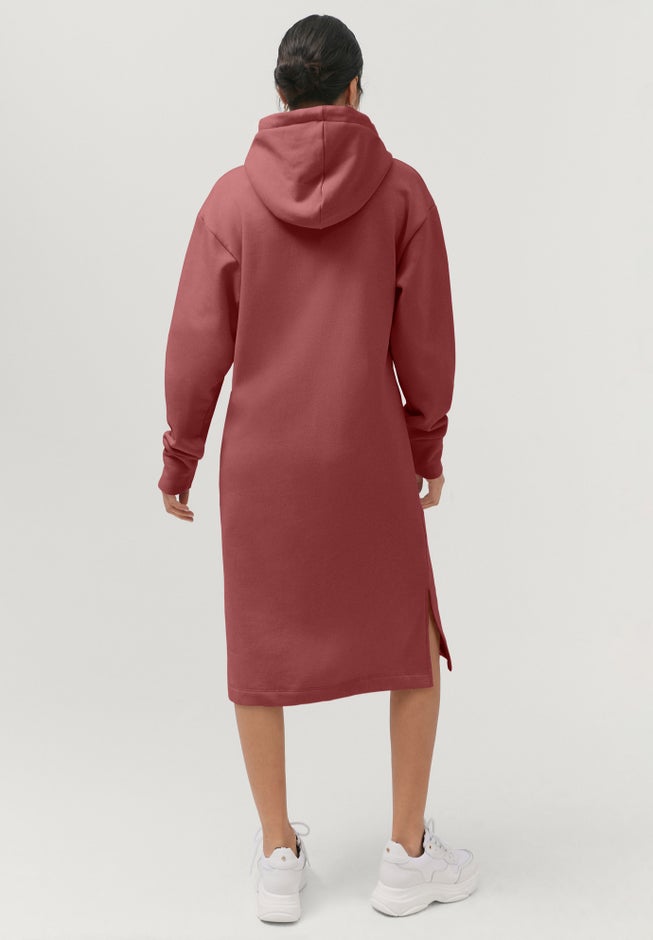 French Terry Hooded Sweatshirt Dress image number 1