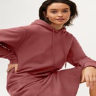French Terry Hooded Sweatshirt Dress image number 2