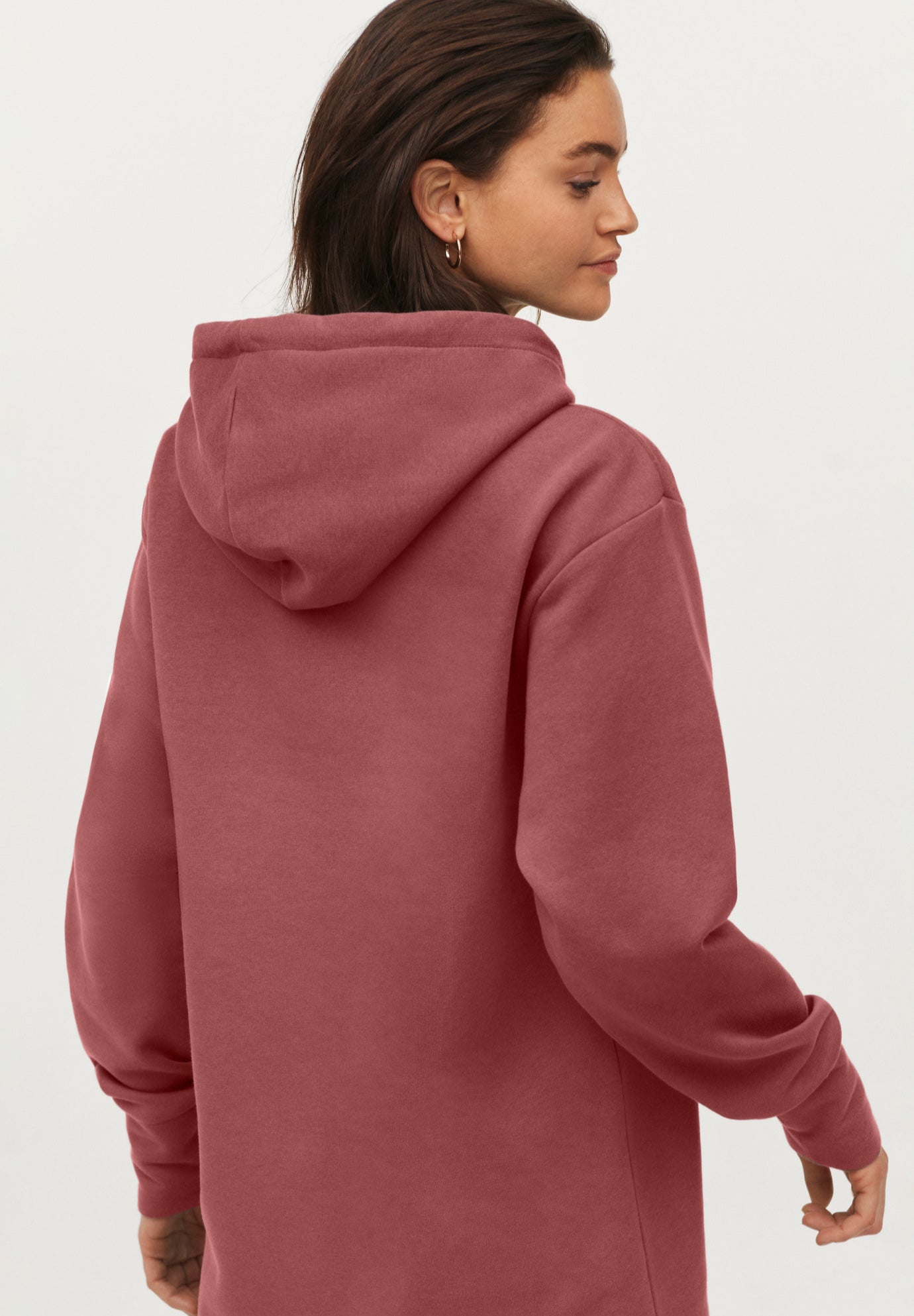 French Terry Hooded Sweatshirt Dress image number 3