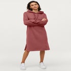 French Terry Hooded Sweatshirt Dress image number 0