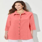 Classic Linen Buttonfront Shirt image number null