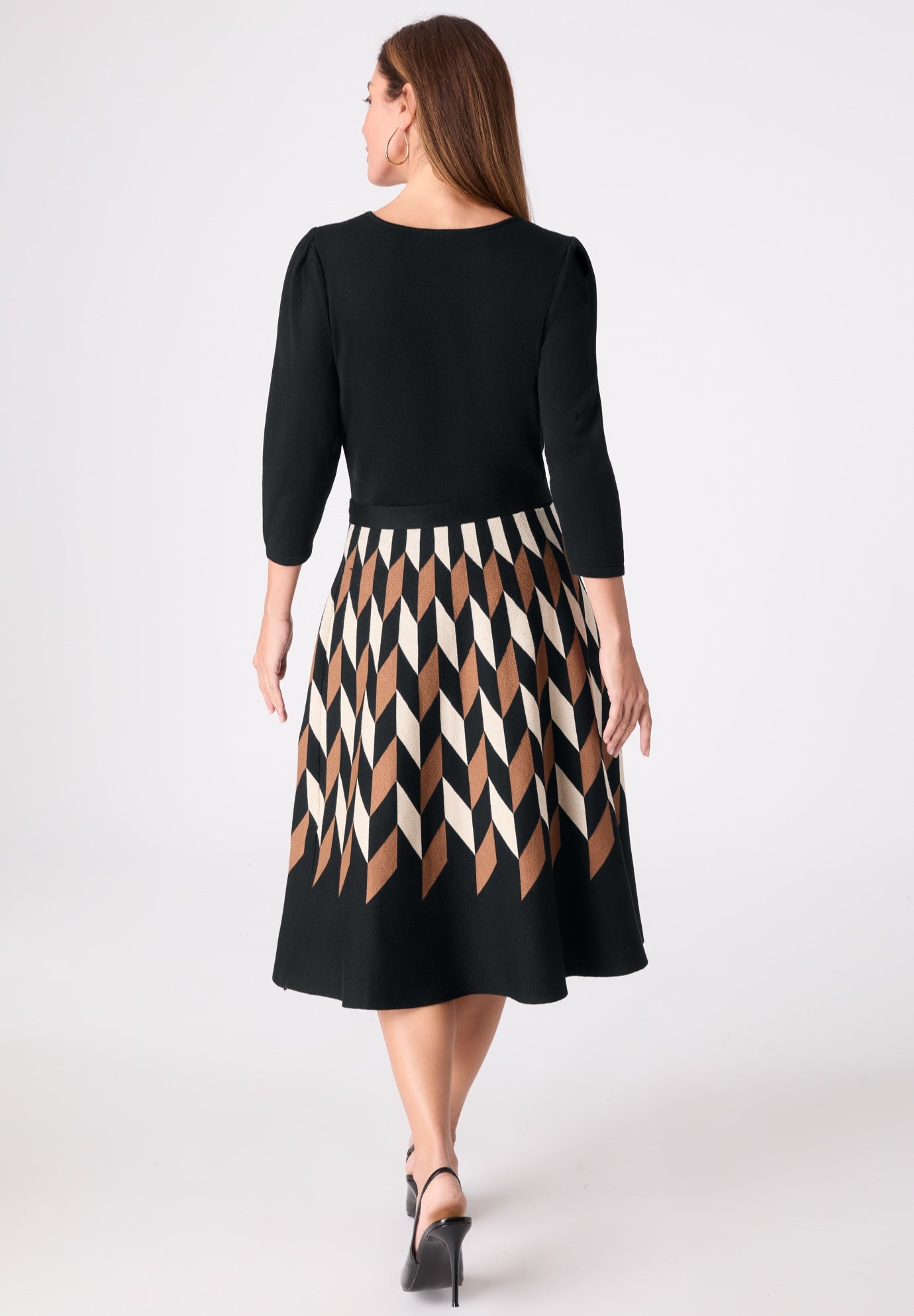 Pleated Sweater Dress image number 1