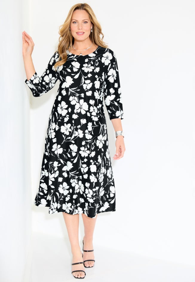 Strawbridge Fit & Flare Dress image number 4