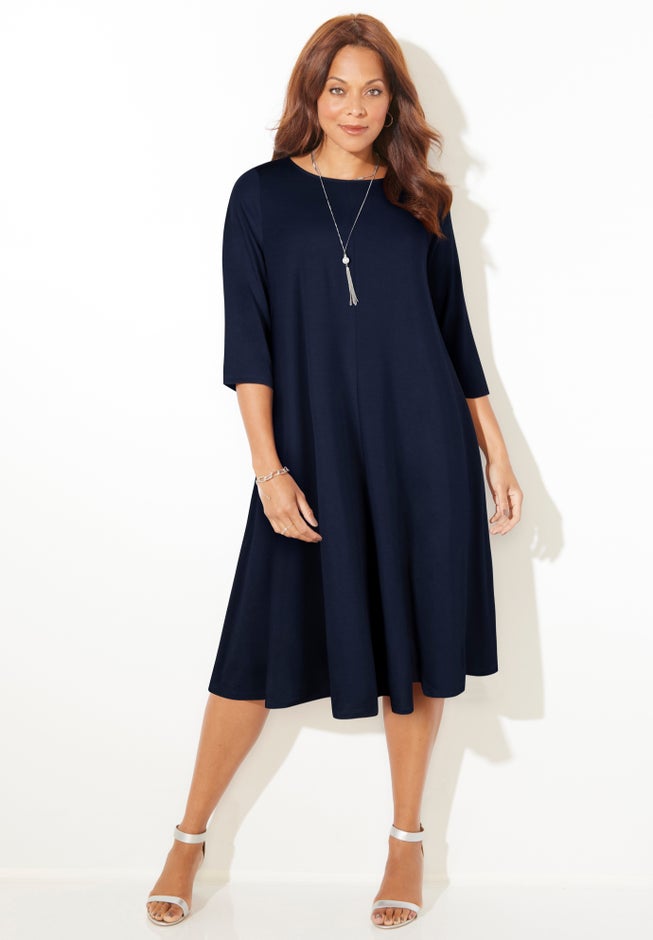 Strawbridge Fit & Flare Dress image number 0