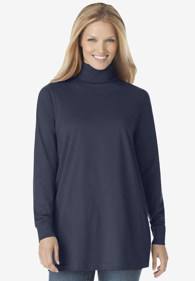 Perfect Long-Sleeve Turtleneck Tee image number 0