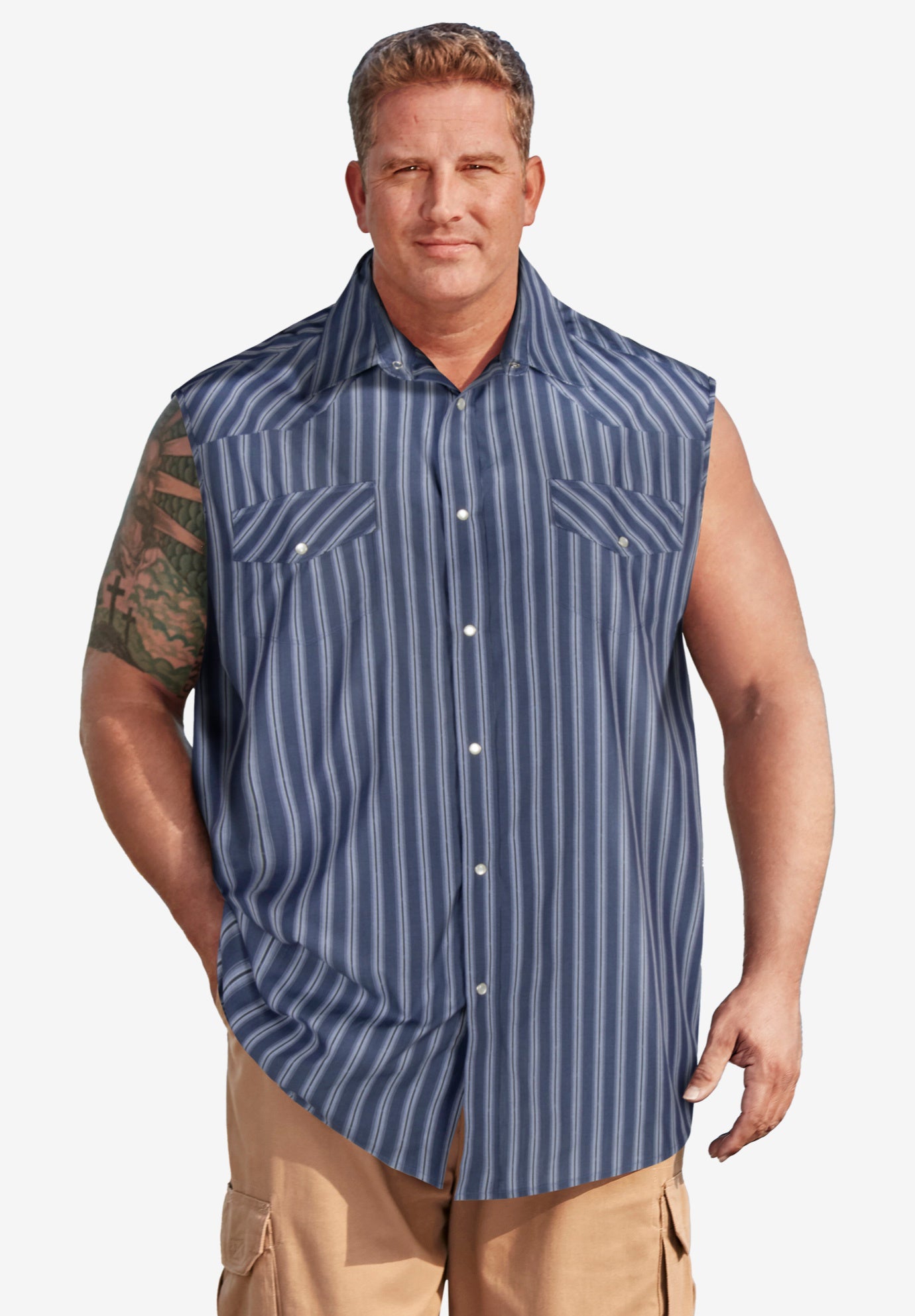 Western Snap Front Muscle Shirt image number 0
