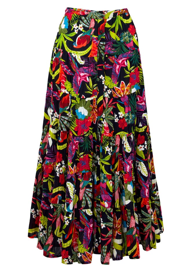 Tiered Maxi Skirt image number 1