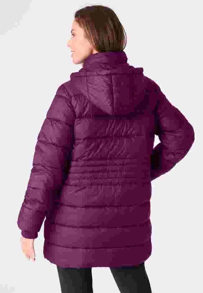 Quilted Lightweight Long Puffer Jacket image number 1