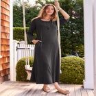 Henley Tee Maxi Dress image number null